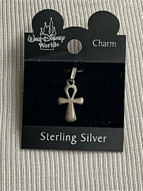 Walt Disney World Sterling Silver Cross Charm NWT